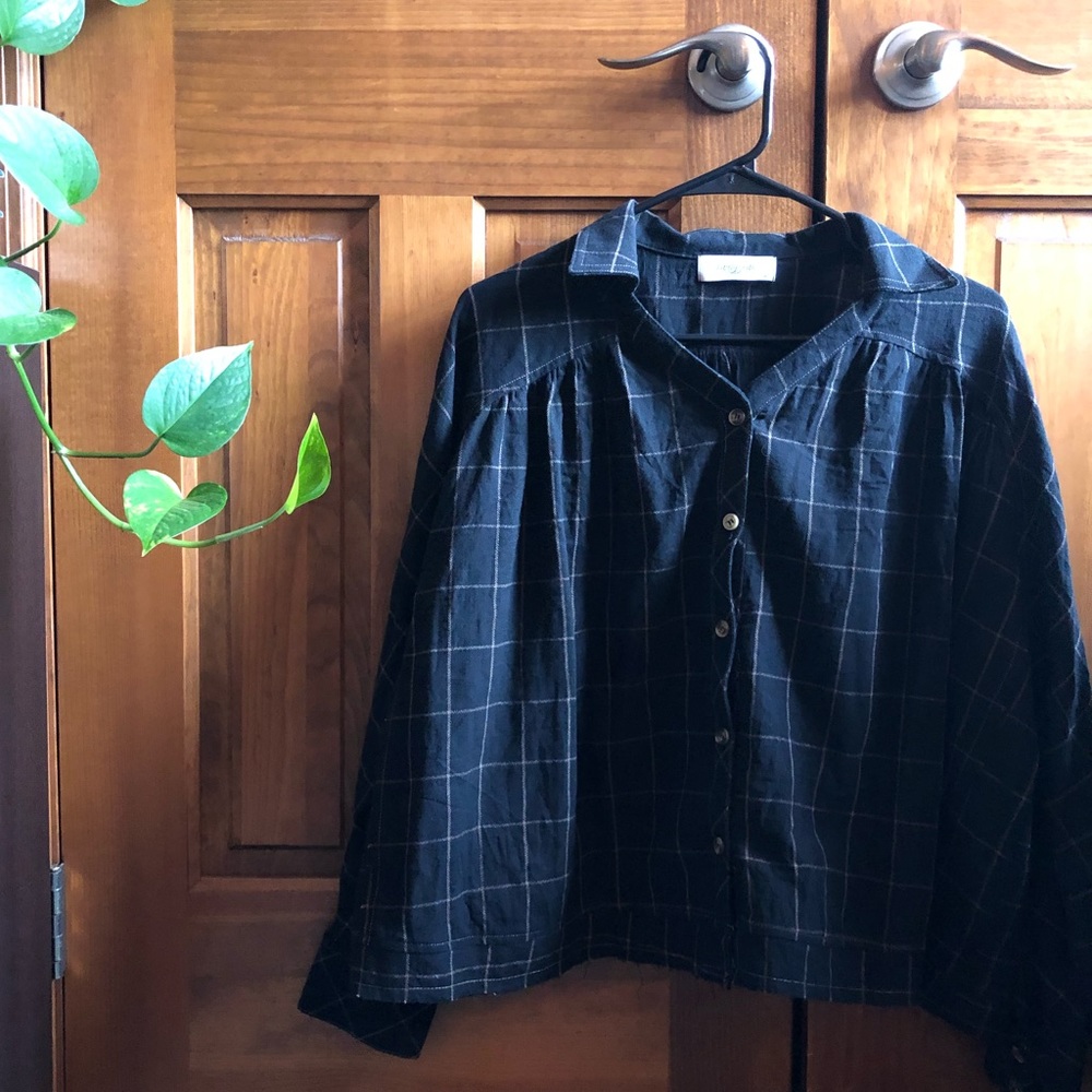 Cropped Fall Flannel